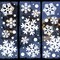 Christmas Decorations Indoor Decor: 8 Sheets Extra Large White Snowflake Christmas Window Clings, Farmhouse Rustic Xmas Snowflake Decorations for Kids Home School Office Winter Holiday Party